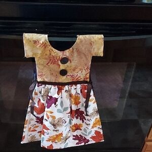 Autumn Leaf Print Oven Door Towel Dress